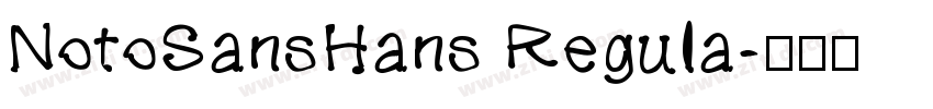 NotoSansHans Regula字体转换